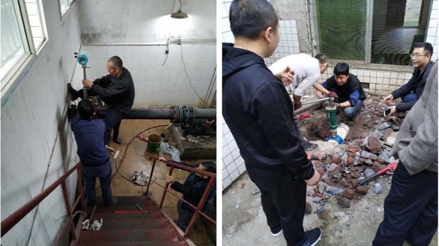 璧山区水利局插入式B体育(中国)安装现场